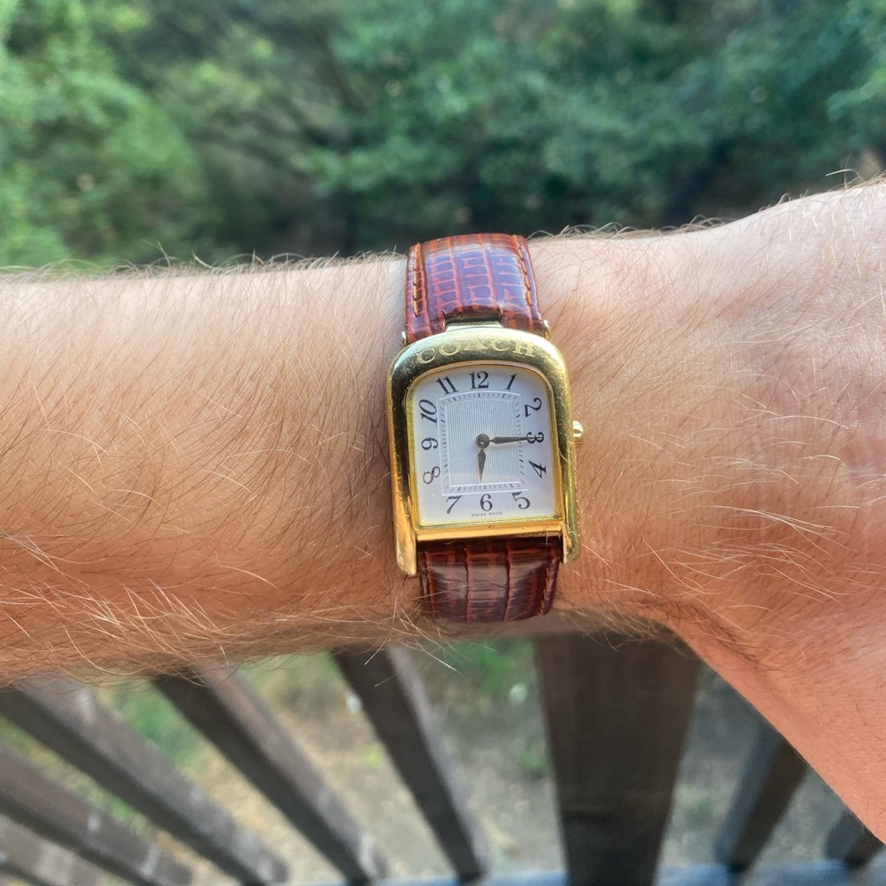 Gold Plated Coach Wristwatch